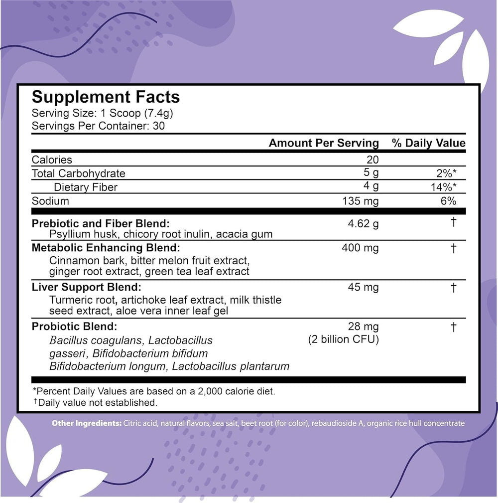 ColonSweep psyllium husk fiber powder in scoop for gentle cleansing