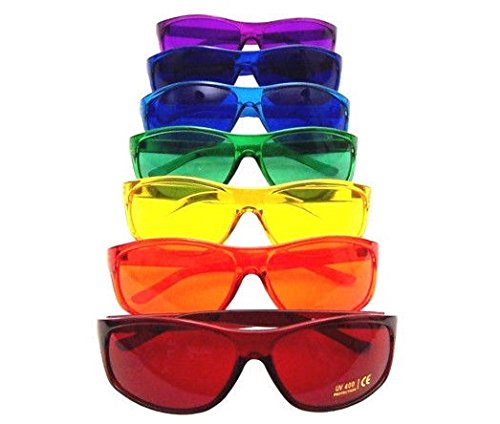 Color Glasses Color Therapy Pro Chakra set glasses for mood balance and focus