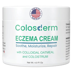 Colosderm eczema cream tube packaging for daily use on sensitive skin.