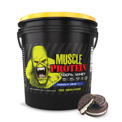 COLOSSAL LABS Cookies & Cream whey protein tub for post-workout nourishment