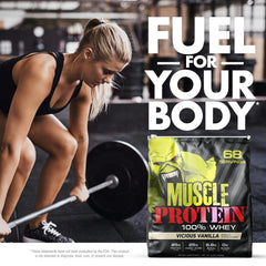 Shaker with COLOSSAL LABS Muscle Whey Cookies & Cream for easy mixing.