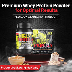 Packaging variants of COLOSSAL LABS whey protein on display