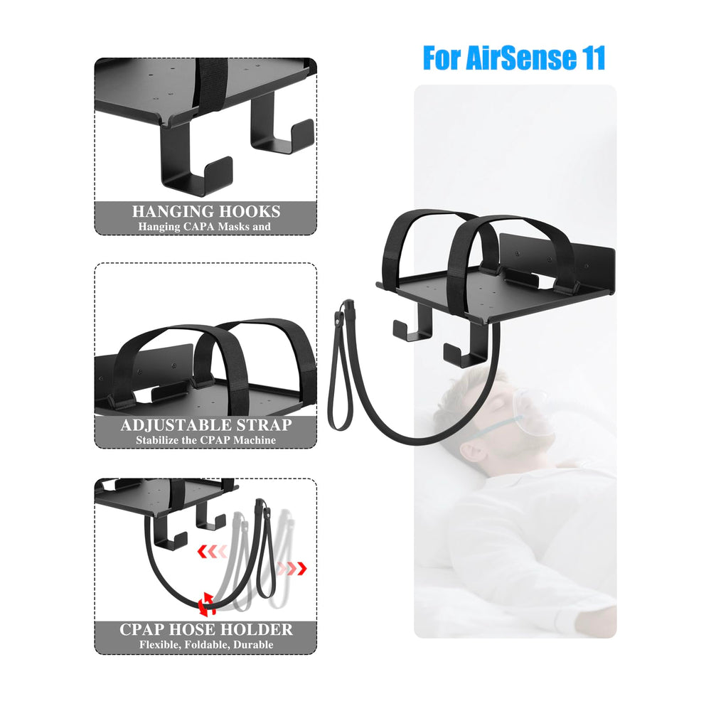 Comeacross CPAP Wall Mount with three anchors for secure installation