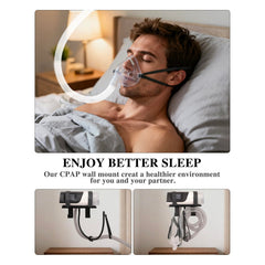 Comeacross CPAP Wall Mount Shelf aluminum design highlights light, durable structure
