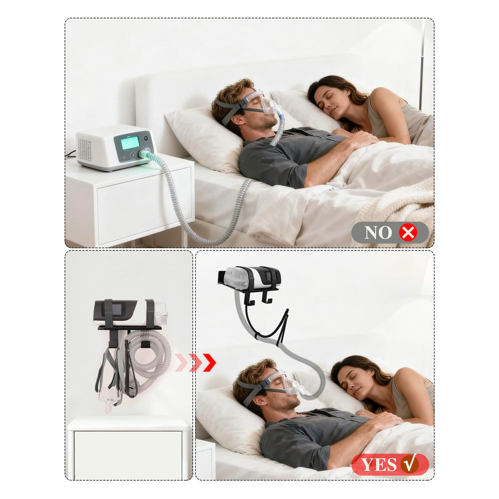 Comeacross CPAP Wall Mount Shelf space-saving design in a modern bedroom