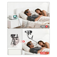 Comeacross CPAP Wall Mount Shelf space-saving design in a modern bedroom