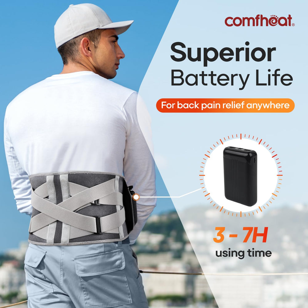 Comfheat vibration massage function soothes tense muscles during breaks
