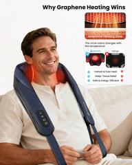 COMFIER cordless neck-shoulder massager ideal for on-the-go relief.