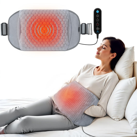 COMFIER heating pad with massager covers the back area for even warmth.