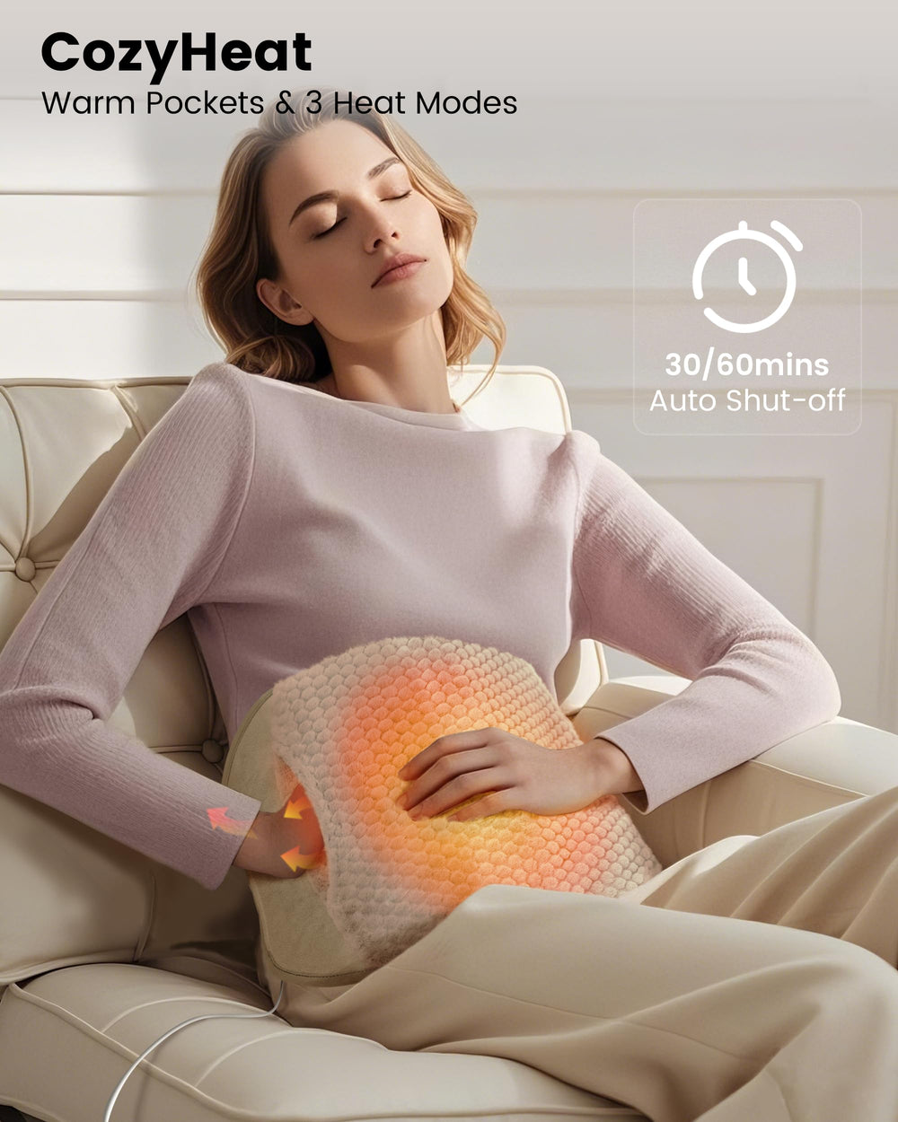 COMFIER plush fabric close-up for a soft, skin-friendly feel
