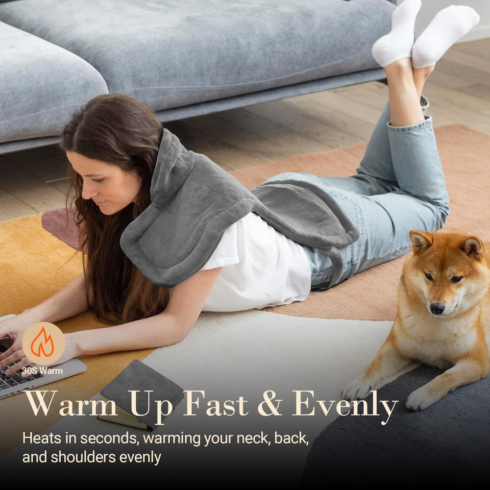 COMFIER heating wrap with stand-up collar keeps the neck warm