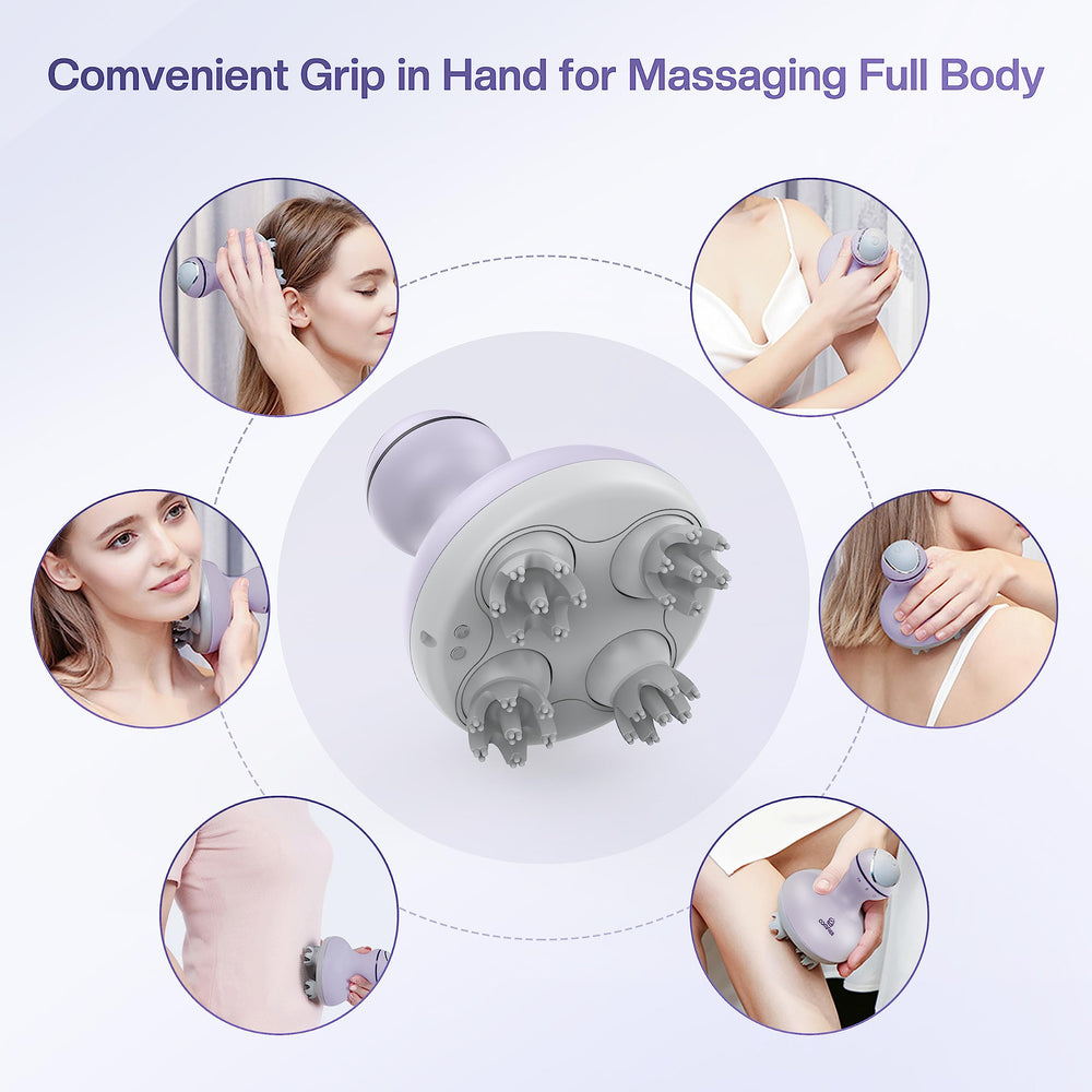 COMFIER IPX7 waterproof head massager for shower-ready scalp care.