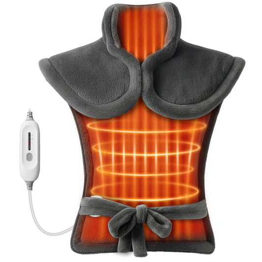 COMFIER large heating pad covers back, neck and shoulders with broad warmth