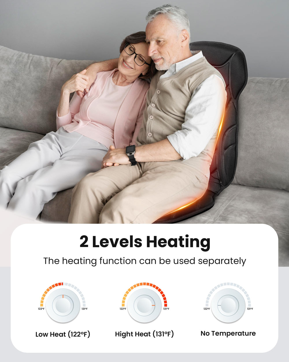COMFIER massage seat cushion multiple modes for personalized sessions