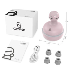 COMFIER scalp massager doubles as a pet massager for cats.