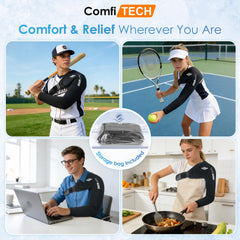 ComfiTECH gear supports pitchers, volleyball players, and gym enthusiasts during post-activity recovery