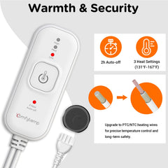 Comfytemp 2-Hour Auto-Off, safety feature for worry-free sessions