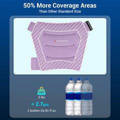 Comfytemp 50% more gel maintains cold therapy for longer sessions.