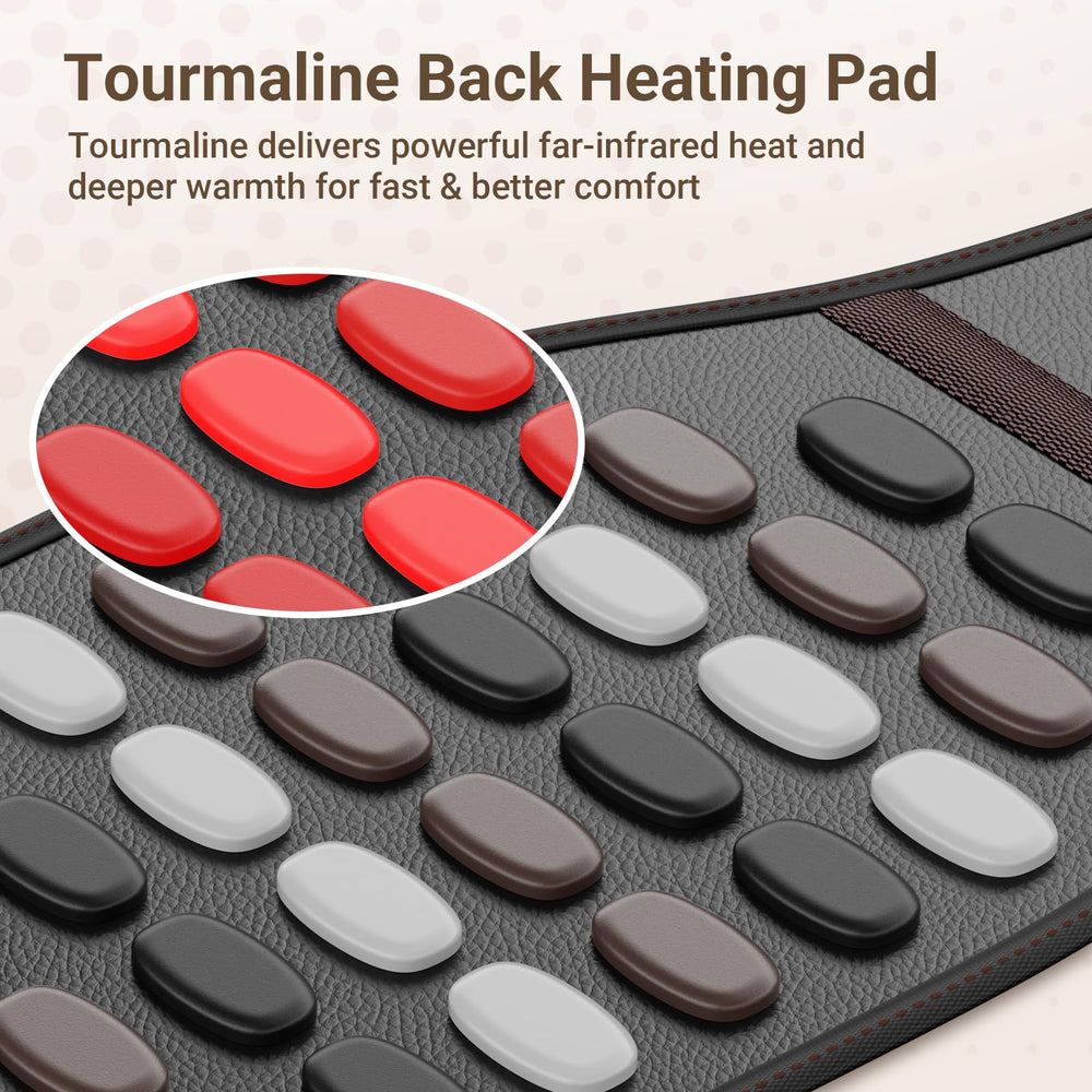 Comfytemp control panel with six heat levels for personalized warmth.