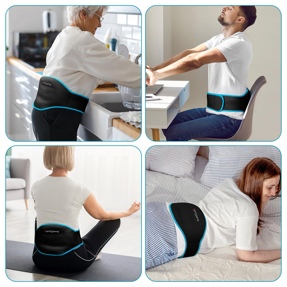 Comfytemp flexible, leak-proof gel packs stay pliable during use.