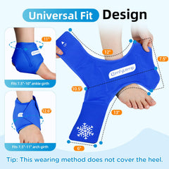 Comfytemp contoured ankle-fit reduces motion while cooling effectively.
