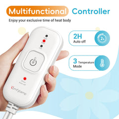 Comfytemp detachable cord enables easy machine washing.