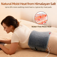 Comfytemp dual elastic straps secure the pad over clothing for hands-free warmth.