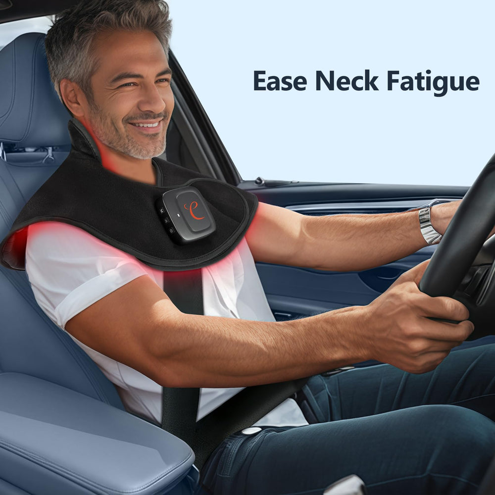 Comfytemp ergonomic U-shaped neck wrap contouring the neck curve