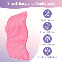 Comfytemp extra large heating pad offers three heat settings for customized comfort