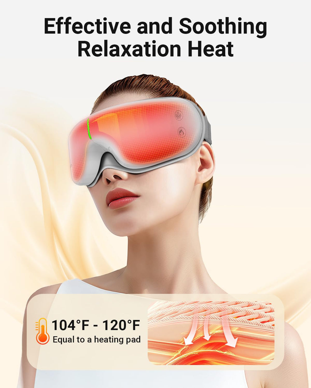Comfytemp Eye Massager folded for portable travel use