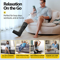 Comfytemp K1011 foot and calf massage boot offers full lower-leg coverage