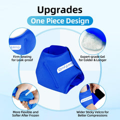 Comfytemp gel technology stays pliable in the freezer for longer use.