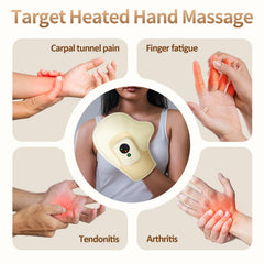 Comfytemp Hand Massager in cordless mode suitable for travel and desk use.