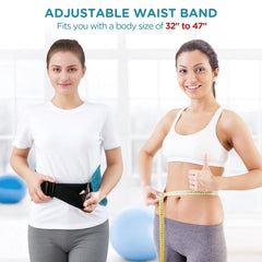 Comfytemp heating pad with adjustable strap for hands-free wear.
