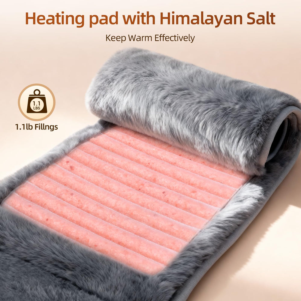 Comfytemp Himalayan salt moist heat delivers even warmth across the pad for steady comfort.