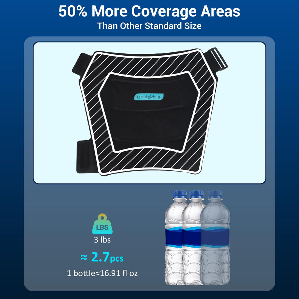 Comfytemp hip wrap neoprene exterior provides breathable comfort during wear.