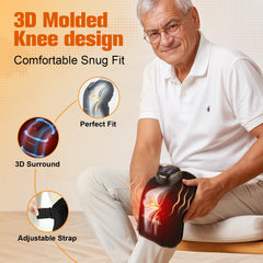 Comfytemp knee wrap in portable wireless design for on the go.