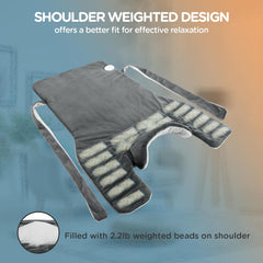 Comfytemp large 22x33 wrap provides full back coverage.