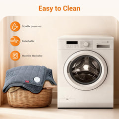 Comfytemp machine-washable flannel cover keeps care simple and fresh.