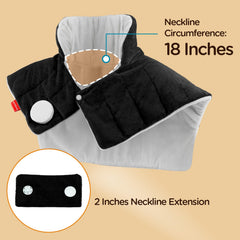 2-inch neck extension cord increases sizing flexibility on the Comfytemp wrap.