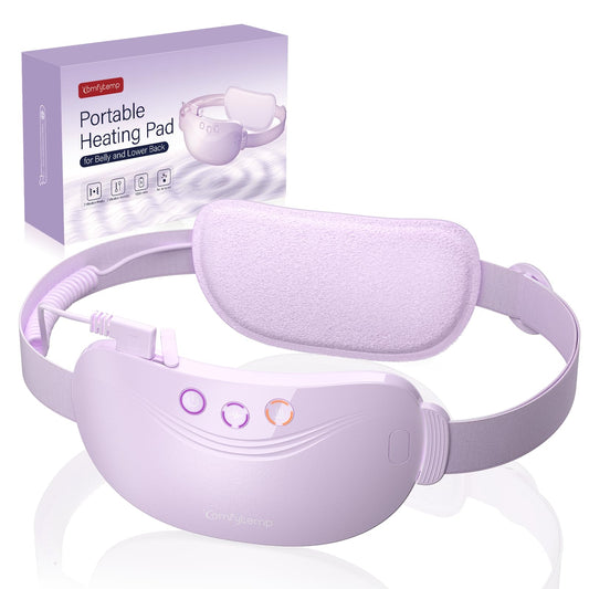 Comfytemp portable belly-back heating pad provides cordless warmth for menstrual comfort.