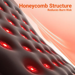 Comfytemp red light wrap with honeycomb texture for smooth light delivery.