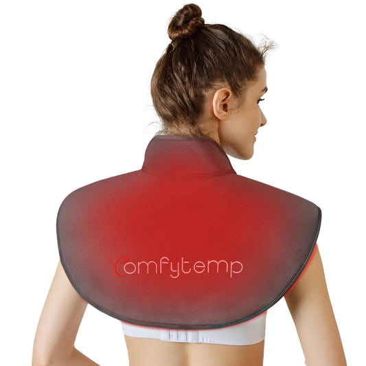 Comfytemp red light wrap targets neck and shoulder for convenient at-home use.