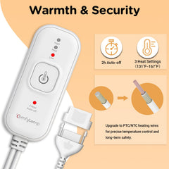 Comfytemp detachable washable cover for easy cleaning of the shoulder heating pad.