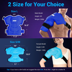 Comfytemp shoulder wrap demonstrates hot therapy for muscle relaxation after workouts