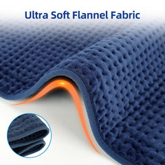 Comfytemp soft flannel cover delivers cozy, skin-friendly warmth.