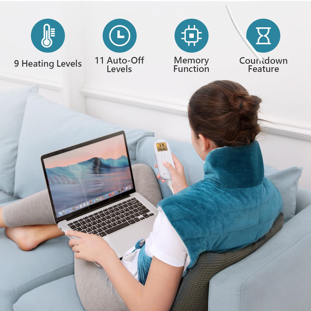 Comfytemp wearable back wrap lets you heat hands-free.
