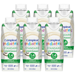 Compleat Pediatric Standard 1.4 Cal Vanilla ready-to-pour liquid formula image.