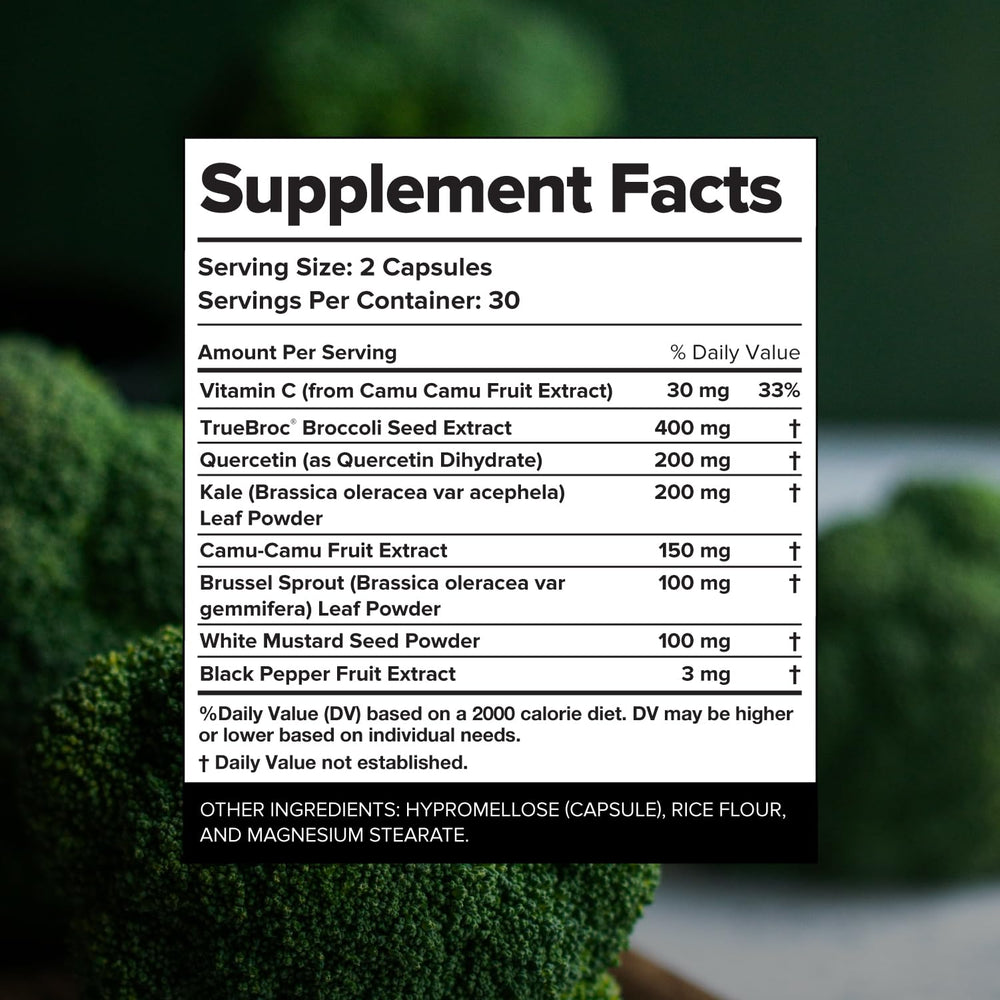 Complement Sulfora ingredients broccoli-seed highlight broccoli-derived sulforaphane precursors.
