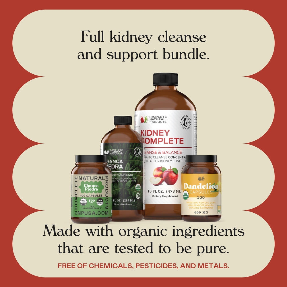 Countertop display of Kidney Complete suggests easy, everyday use in routines.